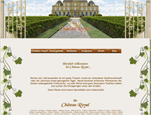 Tablet Screenshot of chateau-royal.de